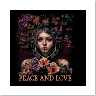 very sweet flower girl, flower power , peace and love Posters and Art